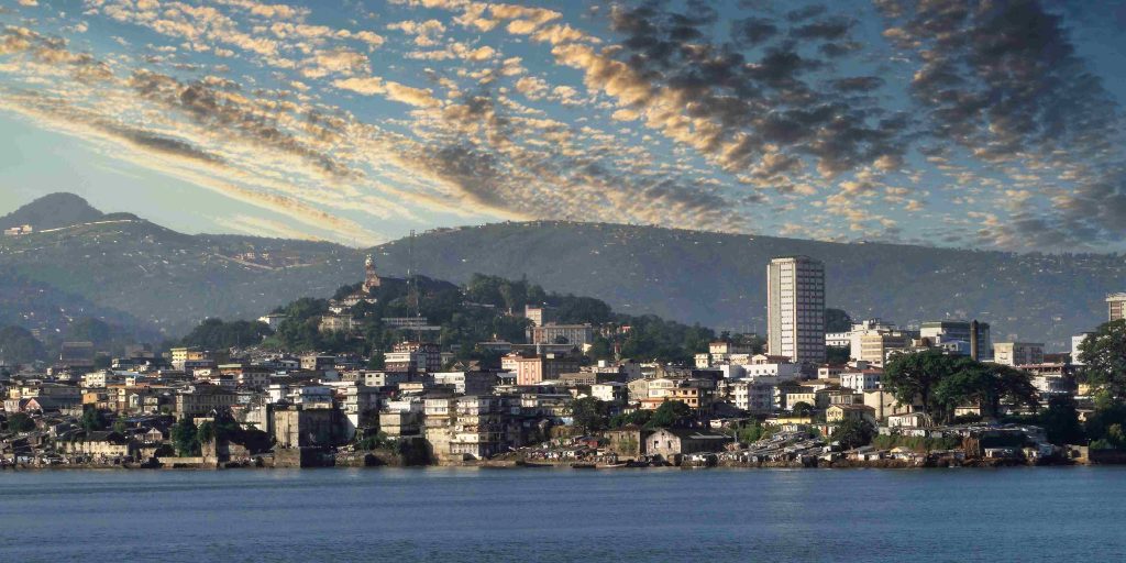 View of Freetown, Sierra Leone, where the first corporate bond has been used for capital raising for microfinance.