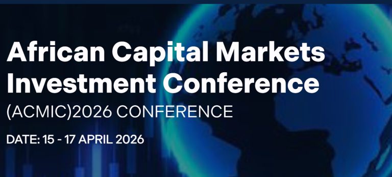 Flyer for African Capital Markets Investment Conference (ACMIC) 2026 in London